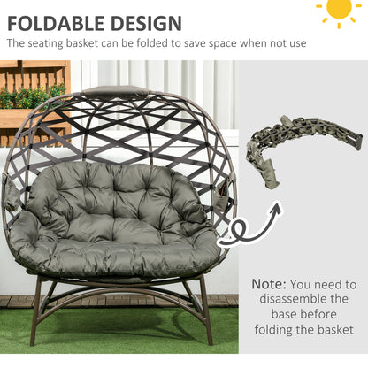 outsunny-2-seater-egg-chair-outdoor-folding-weave-garden-furniture-chair-with-cushion-cup-pockets-sand-brown