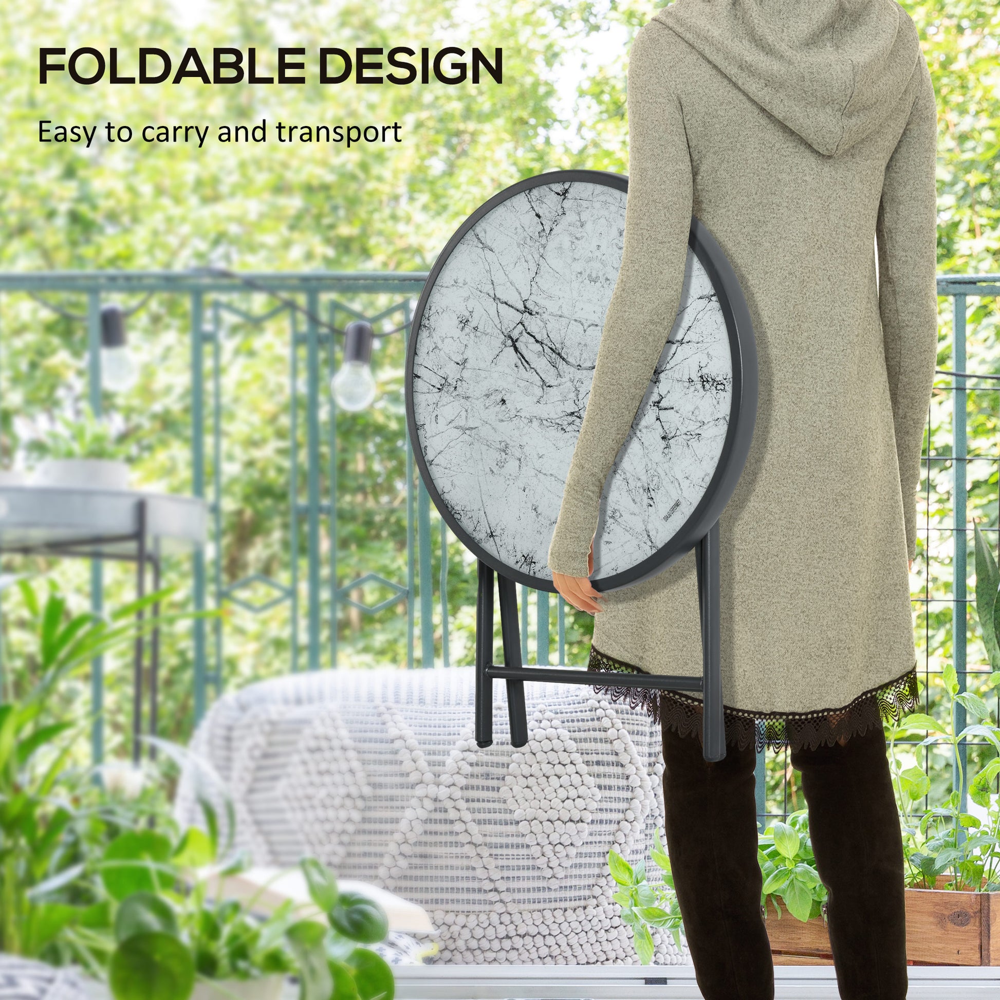 outsunny-45cm-outdoor-side-table-round-folding-patio-table-with-imitation-marble-glass-top-small-coffee-table-white