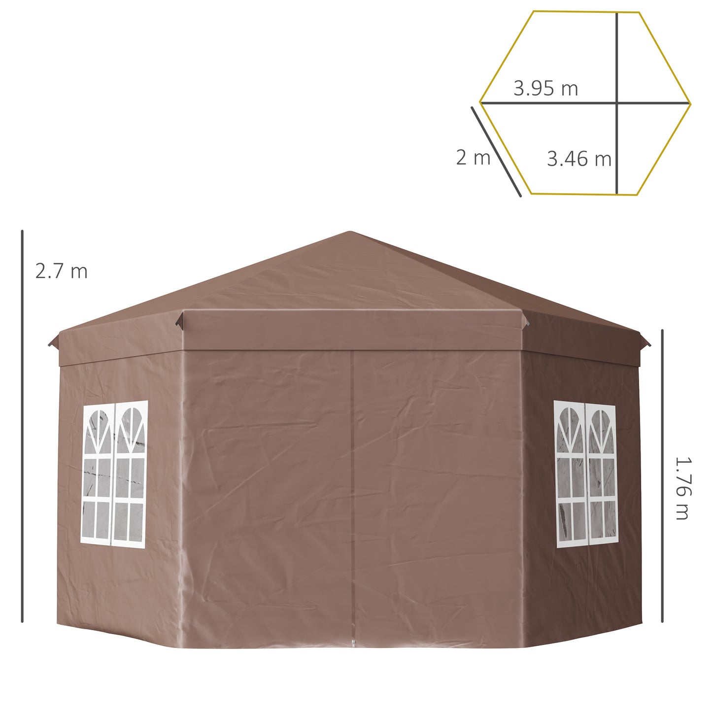 outsunny-4m-x-4m-hexagonal-metal-frame-garden-gazebo-brown