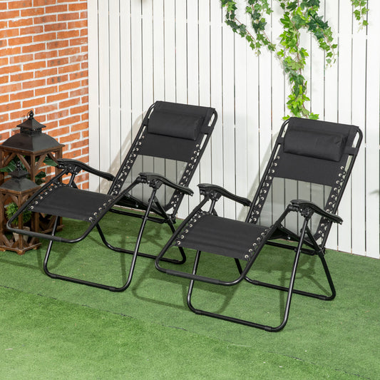 outsunny-garden-recliner-chairs-set-of-2-outdoor-foldable-zero-gravity-chairs-set-w-footstool-and-detachable-headrest-black