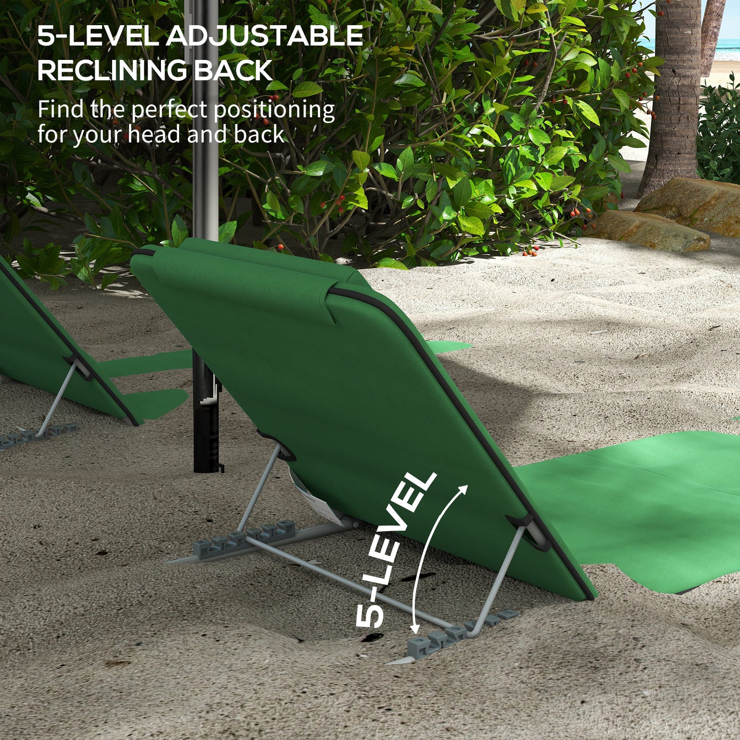 outsunny-metal-frame-pe-fabric-2-pieces-outdoor-beach-reclining-chair-set-w-pillow-green