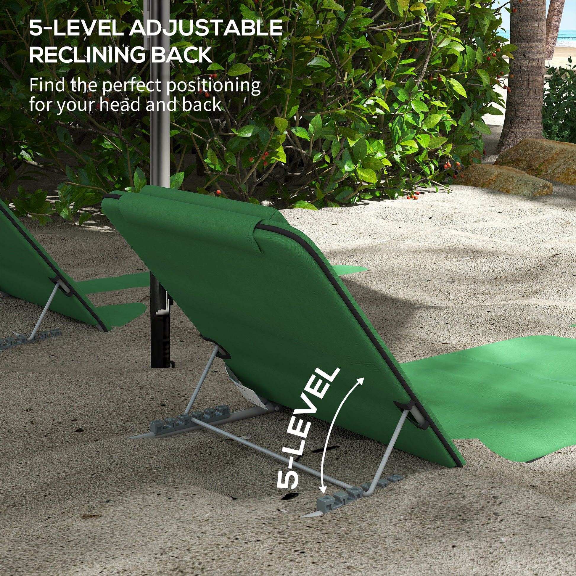 outsunny-metal-frame-pe-fabric-2-pieces-outdoor-beach-reclining-chair-set-w-pillow-green
