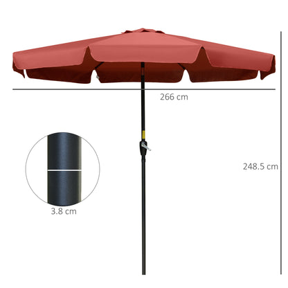 outsunny-2-66m-patio-umbrella-garden-parasol-outdoor-sun-shade-table-umbrella-with-ruffles-8-sturdy-ribs-wine-red