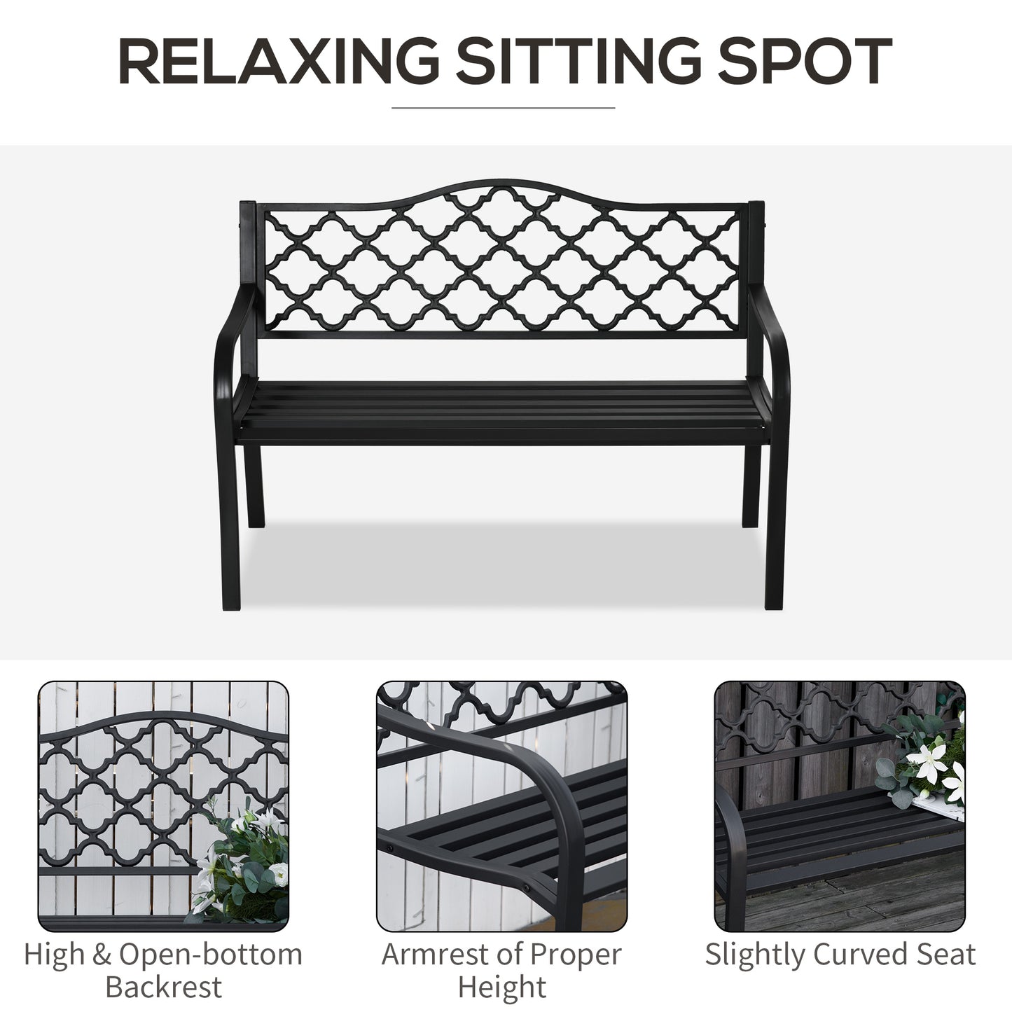 outsunny-2-seater-outdoor-garden-bench-cast-iron-antique-park-loveseat-chair-with-armrest-for-yard-lawn-porch-patio-steel