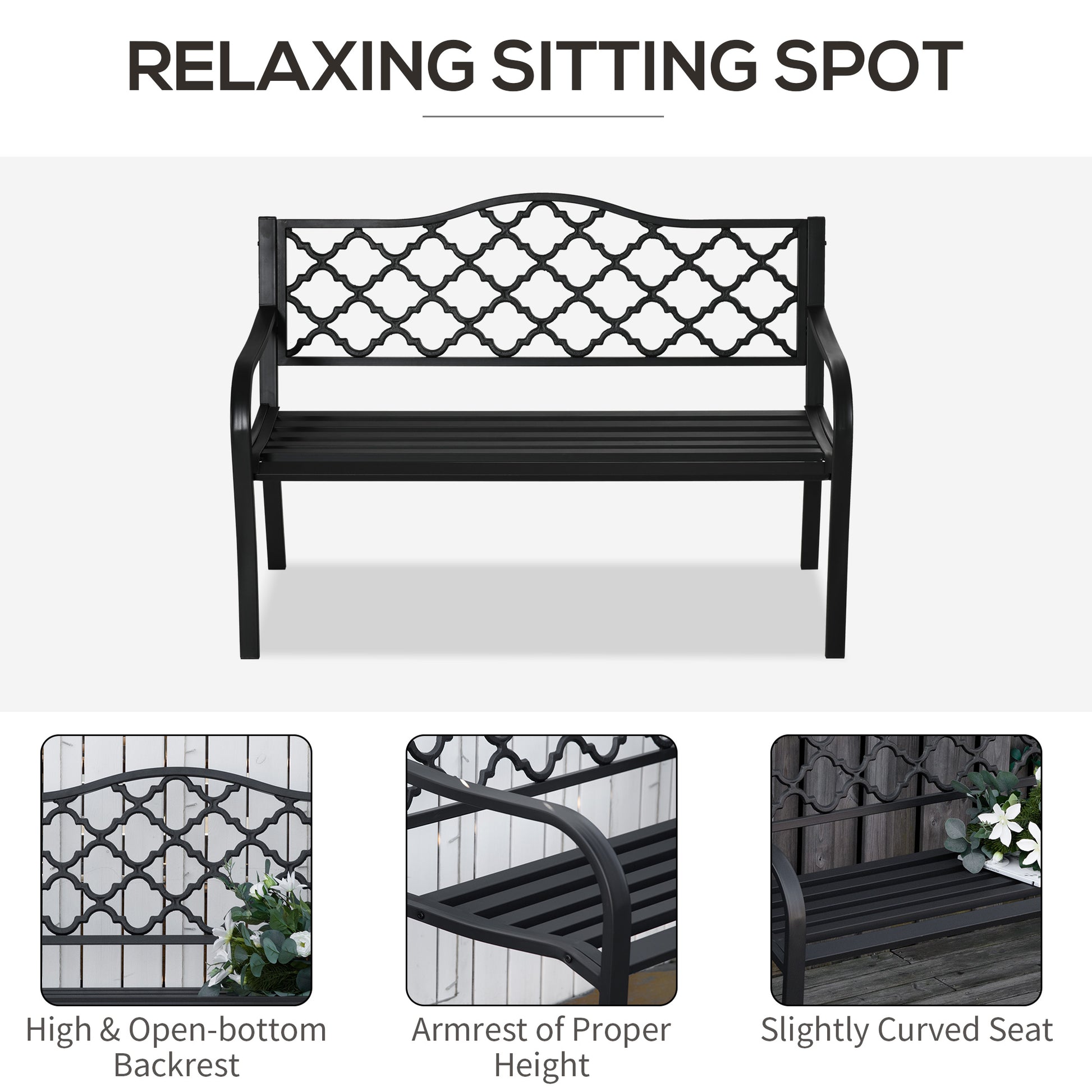 outsunny-2-seater-outdoor-garden-bench-cast-iron-antique-park-loveseat-chair-with-armrest-for-yard-lawn-porch-patio-steel