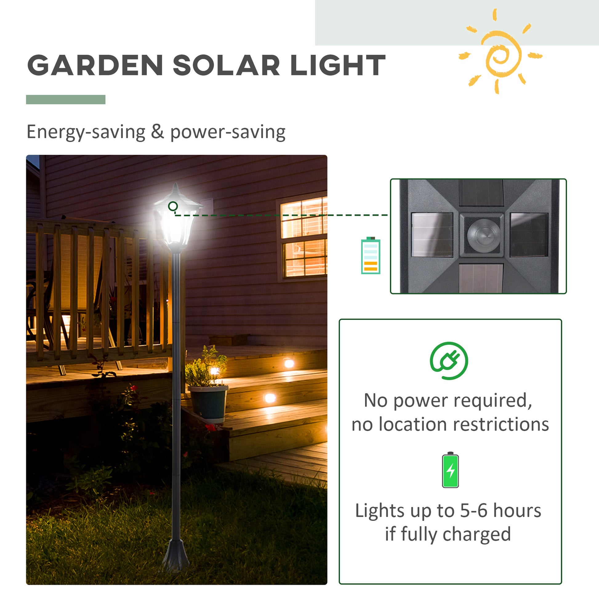 outsunny-set-of-2-outdoor-garden-solar-post-lamp-sensor-dimmable-led-lantern-bollard-ip44-energy-saving-1-2m-tall-black