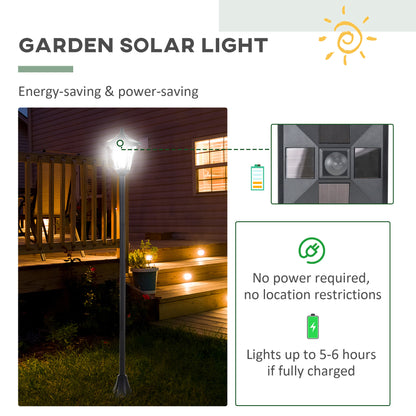 outsunny-set-of-2-outdoor-garden-solar-post-lamp-sensor-dimmable-led-lantern-bollard-ip44-energy-saving-1-2m-tall-black