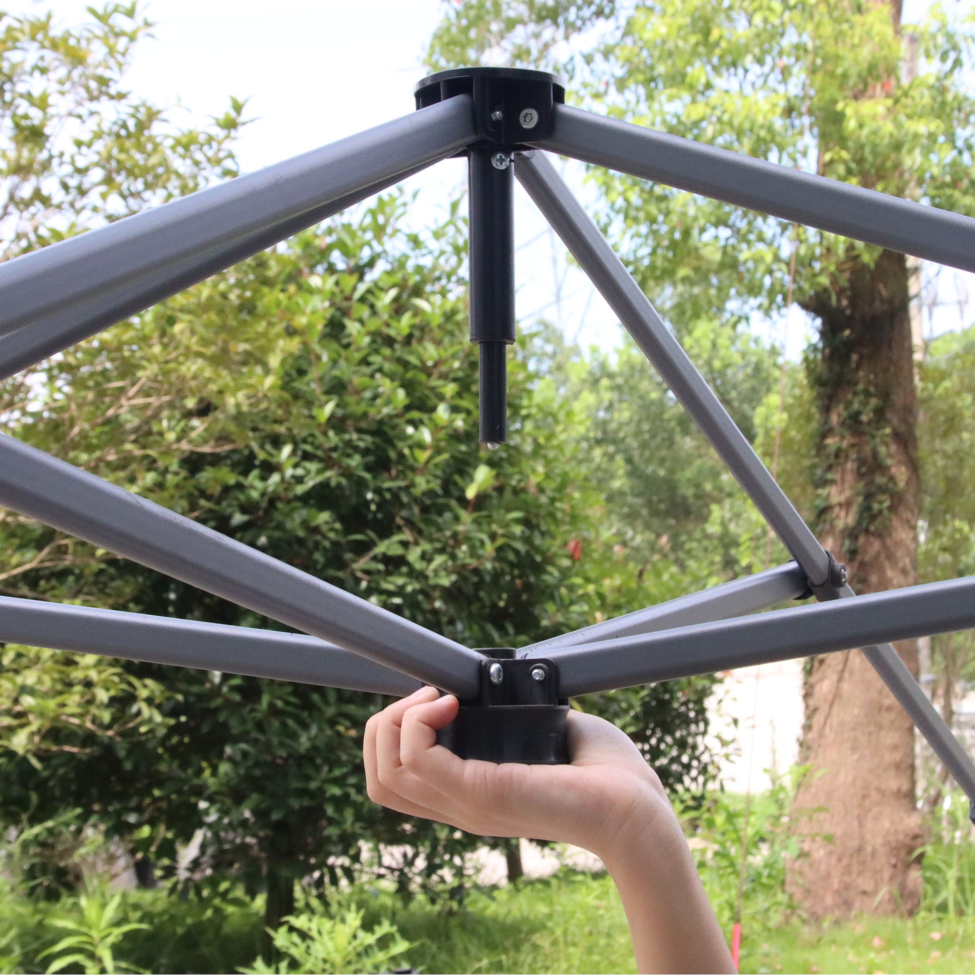 outsunny-3-x-3-m-pop-up-gazebo-foldable-canopy-tent-with-carry-bag-with-wheels-and-4-leg-weight-bags-for-outdoor-garden-patio-party-white