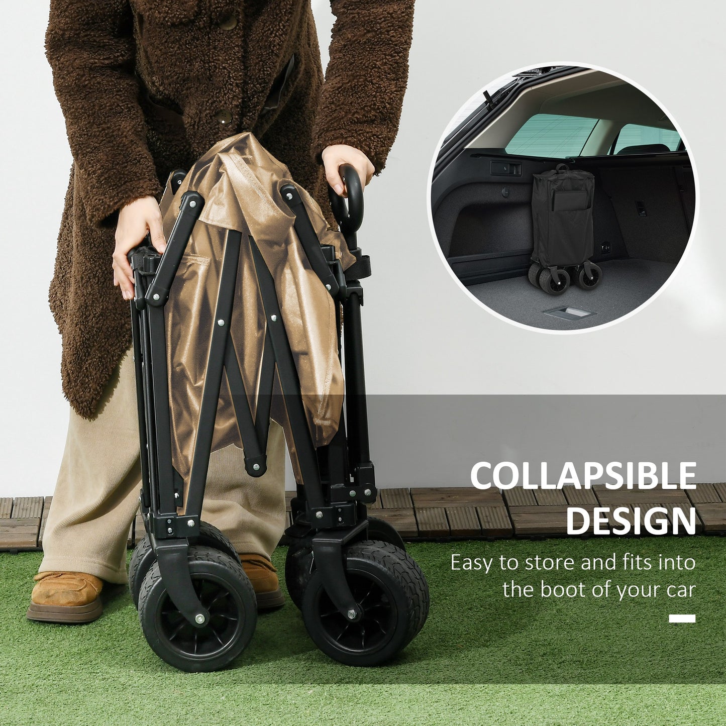 outsunny-folding-garden-trolley-outdoor-wagon-cart-with-carry-bag-for-beach-camping-festival-120kg-capacity-khaki