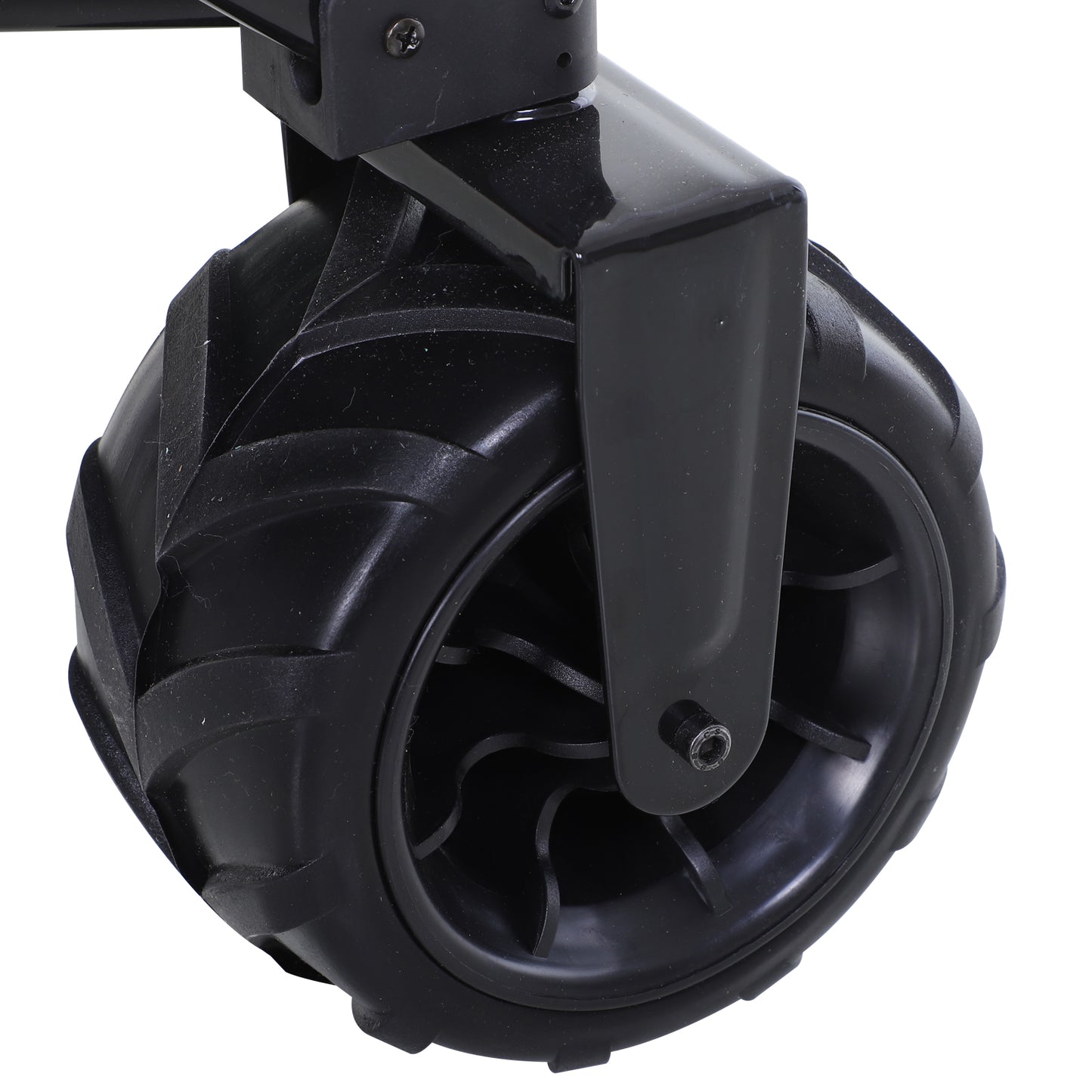 outsunny-outdoor-pull-along-cart-folding-cargo-wagon-trailer-trolley-for-beach-garden-use-with-telescopic-handle-anti-slip-wheel-green