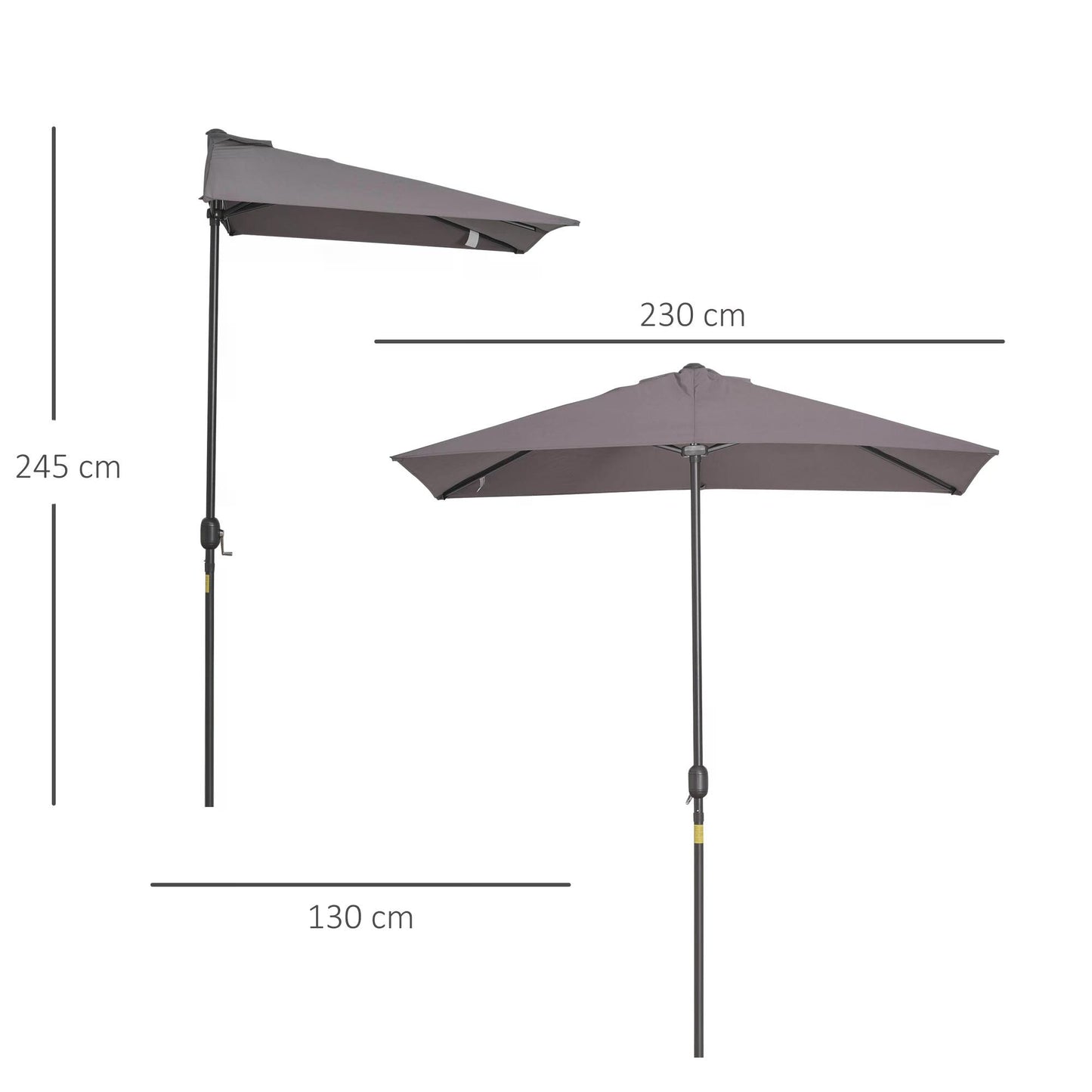 outsunny-balcony-half-parasol-semi-round-umbrella-patio-crank-handle-2-3m-grey-no-base-included