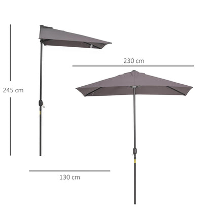 outsunny-balcony-half-parasol-semi-round-umbrella-patio-crank-handle-2-3m-grey-no-base-included
