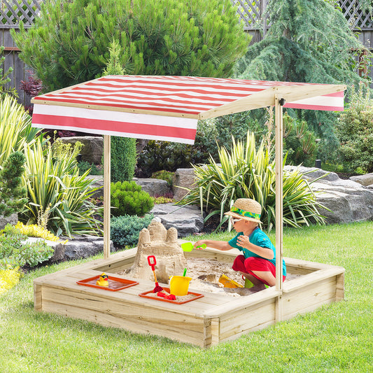 outsunny-kids-wooden-sandbox-covered-children-sand-playset-outdoor-w-adjustable-canopy-shade-aged-3-8-years-old-for-backyard-beach-natural