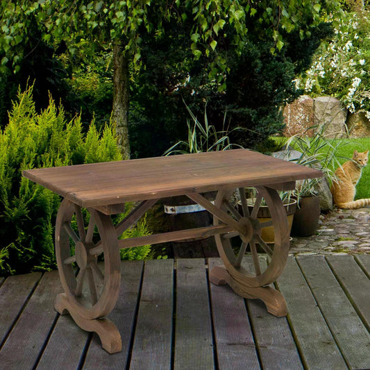 outsunny-outdoor-garden-coffee-table-dinning-table-patio-display-desk-natural-fir-wood-water-resistant