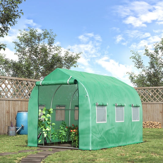 outsunny-walk-in-polytunnel-greenhouse-with-windows-and-door-for-garden-backyard-3-x-2m