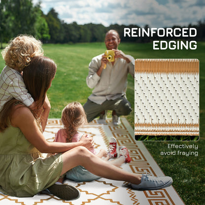 outsunny-plastic-straw-reversible-rv-outdoor-rug-with-carry-bag-182-x-274cm-brown-and-cream