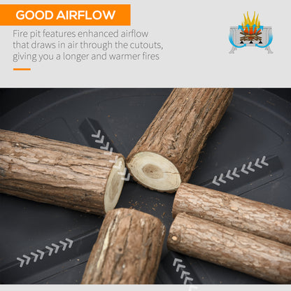 outsunny-66cm-2-in-1-square-fire-pit-metal-brazier-for-garden-patio-with-bbq-grill-shelf-spark-screen-cover-poker-black