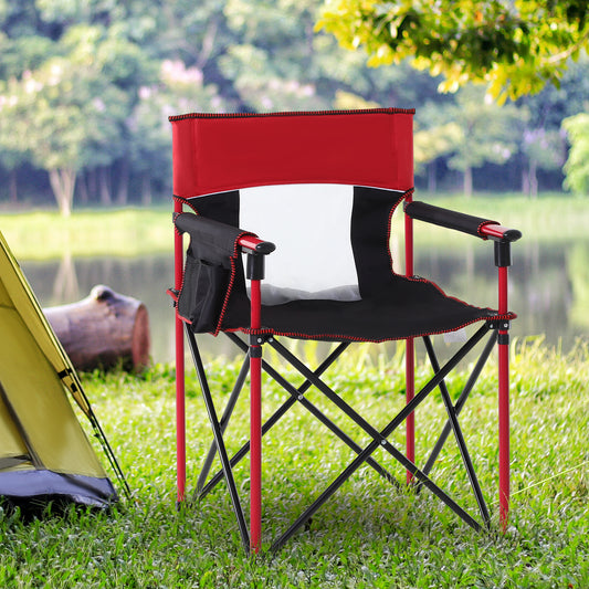 outsunny-metal-frame-sponge-padded-folding-camping-chair-w-pockets-red