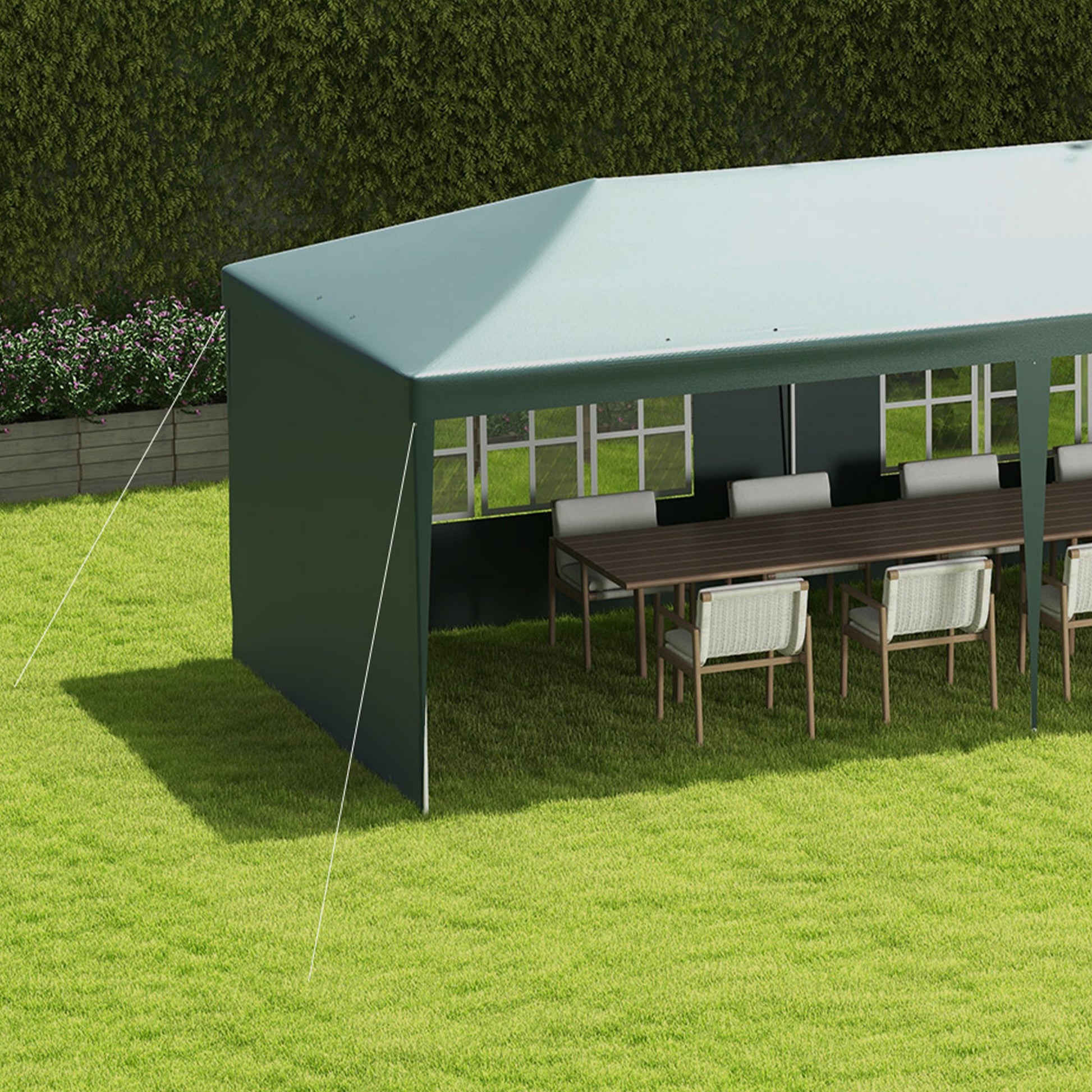 9x3 party tent Outsunny 9x3 Gazebo with Removable Walls & Steel Frame – GardenArch