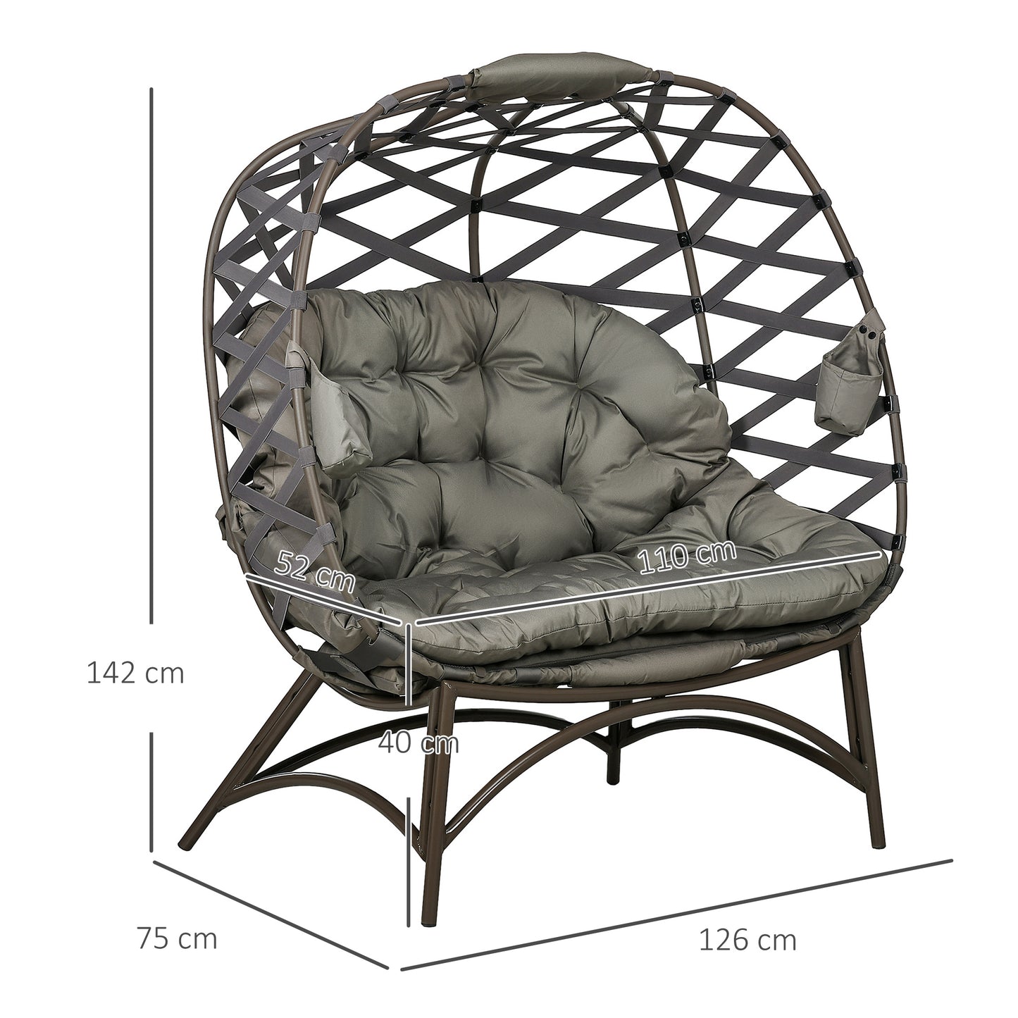 outsunny-2-seater-egg-chair-outdoor-folding-weave-garden-furniture-chair-with-cushion-cup-pockets-sand-brown