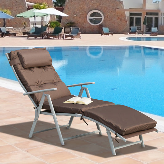 outsunny-outdoor-patio-sun-lounger-garden-texteline-foldable-reclining-chair-pillow-adjustable-recliner-with-cushion-brown