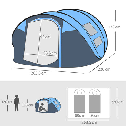 outsunny-4-5-person-pop-up-camping-tent-waterproof-family-tent-w-2-mesh-windows-pvc-windows-portable-carry-bag-for-outdoor-trip-sky-blue