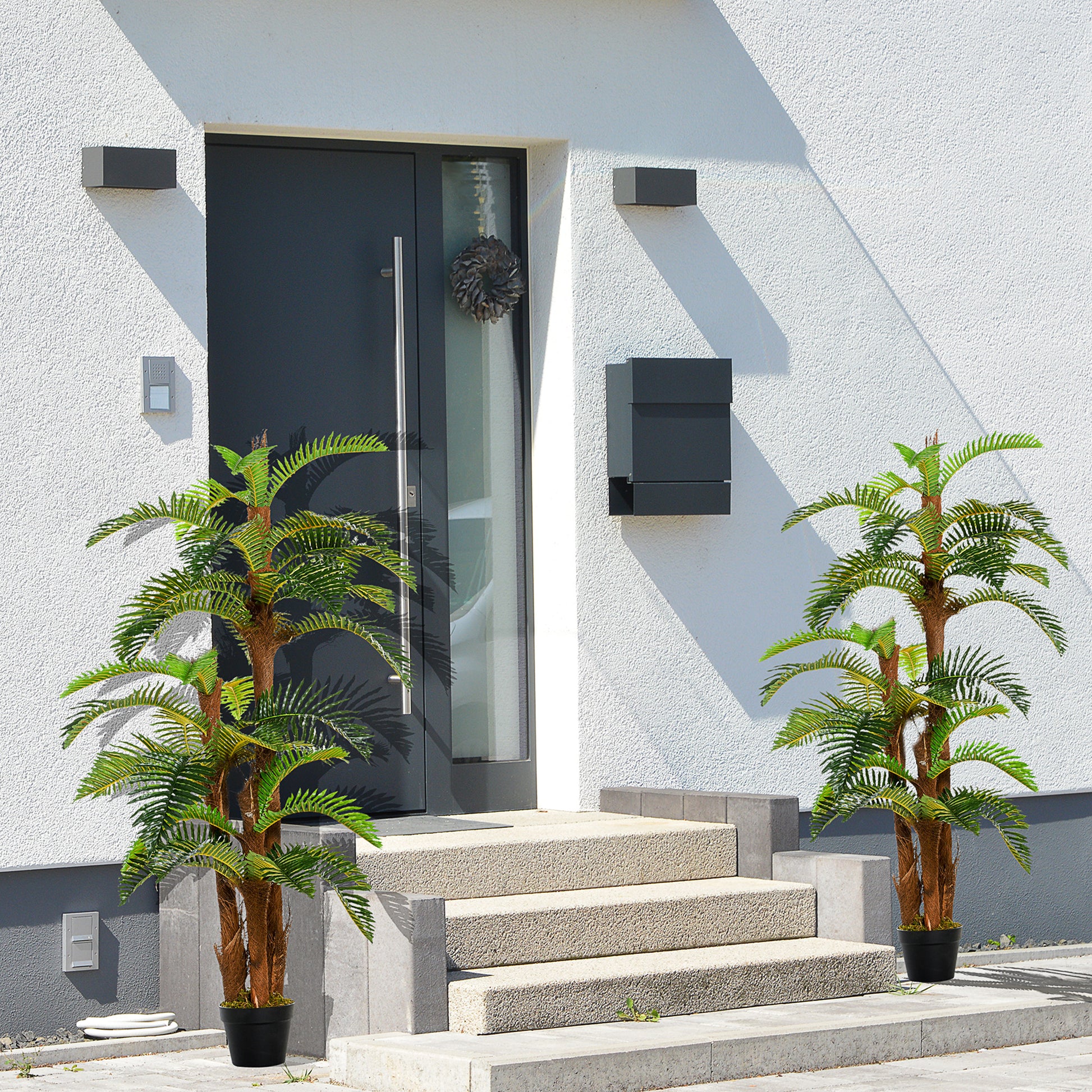 outsunny-set-of-2-artificial-plant-tropical-palm-in-pot-fake-plants-for-home-indoor-outdoor-decor-150cm-green