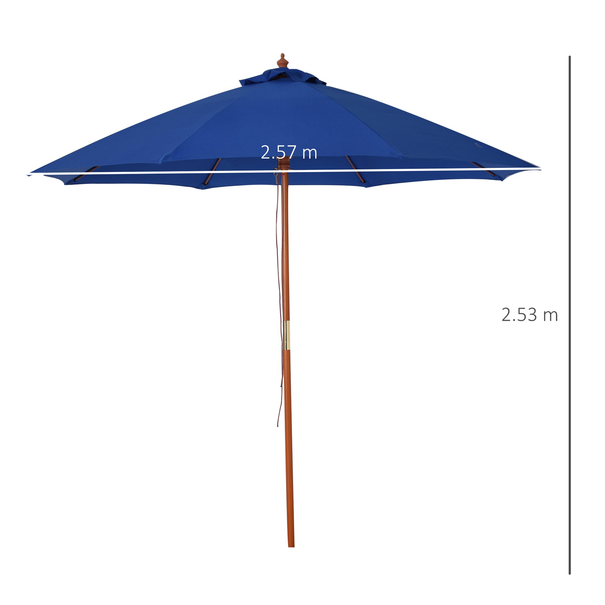 outsunny-2-5m-wood-garden-parasol-sun-shade-patio-outdoor-market-umbrella-canopy-with-top-vent-blue