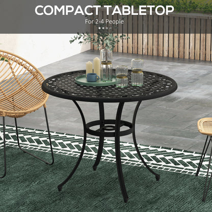 outsunny-round-garden-table-with-parasol-hole-90cm-cast-aluminium-outdoor-dining-table-for-2-4-for-balcony-black