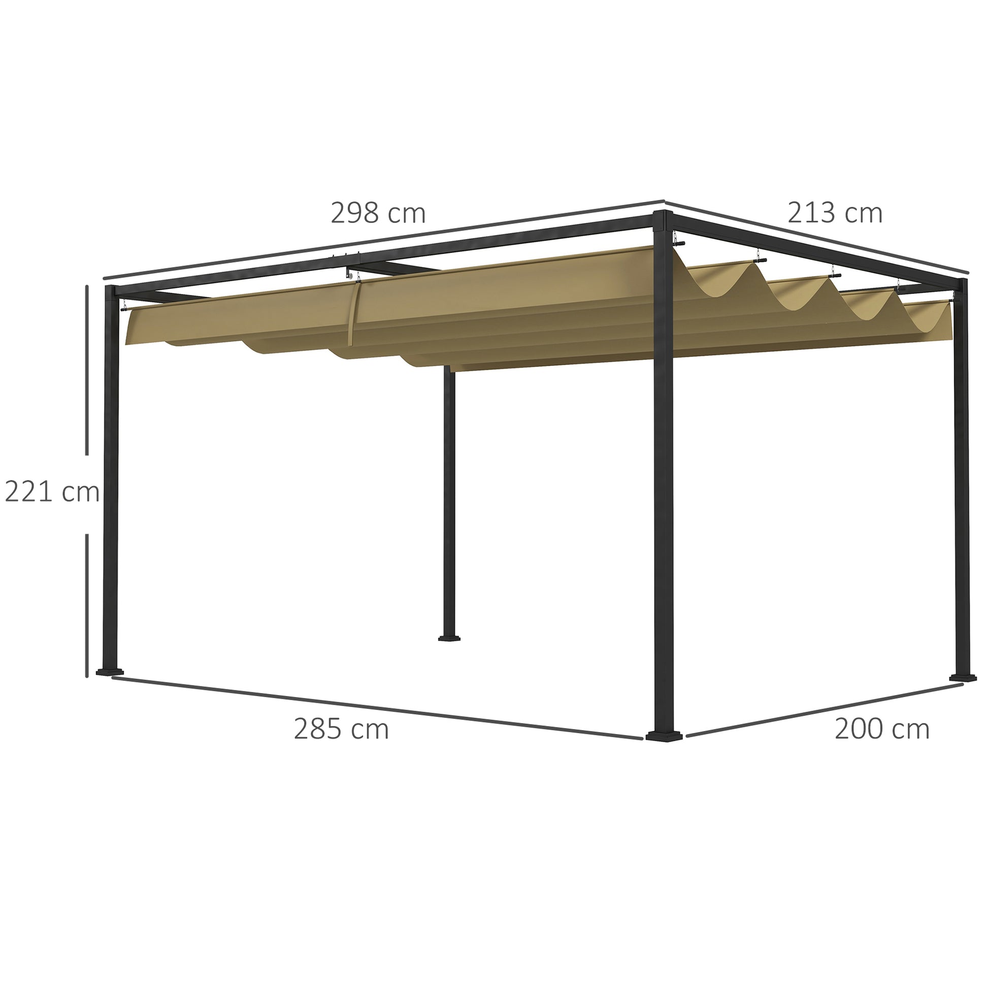 outsunny-3x2m-metal-pergola-with-retractable-roof-garden-gazebo-canopy-shelter-for-outdoor-patio-khaki