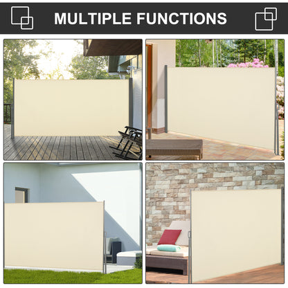outsunny-retractable-sun-side-awning-screen-fence-patio-garden-wall-balcony-screening-panel-outdoor-blind-privacy-divider-3x1-6m-cream-white