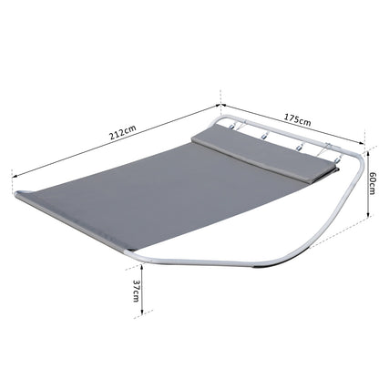 outsunny-outdoor-double-rocking-bed-hammock-grey