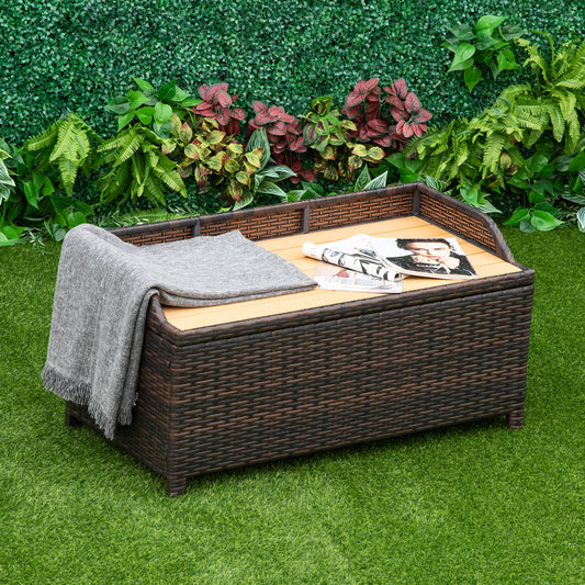 outsunny-patio-pe-rattan-wicker-storage-basket-box-bench-seat-furniture-w-cushion-brown