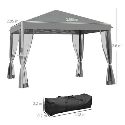outsunny-3-x-3-m-pop-up-gazebo-garden-tent-with-removable-mesh-sidewall-netting-carry-bag-for-backyard-patio-outdoor-light-grey