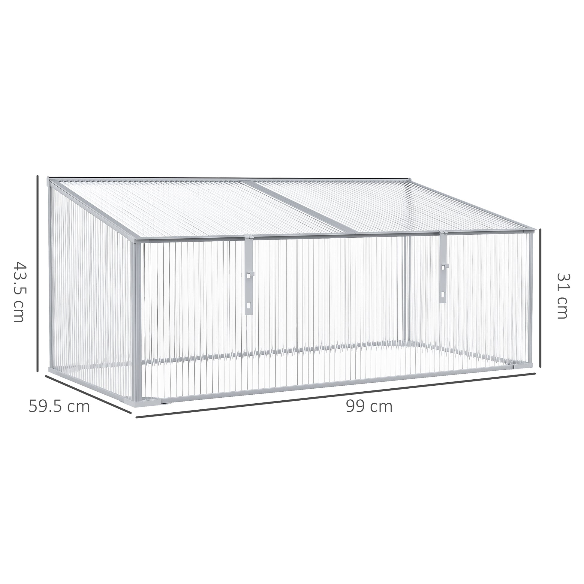 outsunny-garden-polycarbonate-cold-frame-greenhouse-grow-house-flower-vegetable-plants-bed-aluminium-frame-99l-x-60w-x-44h-cm