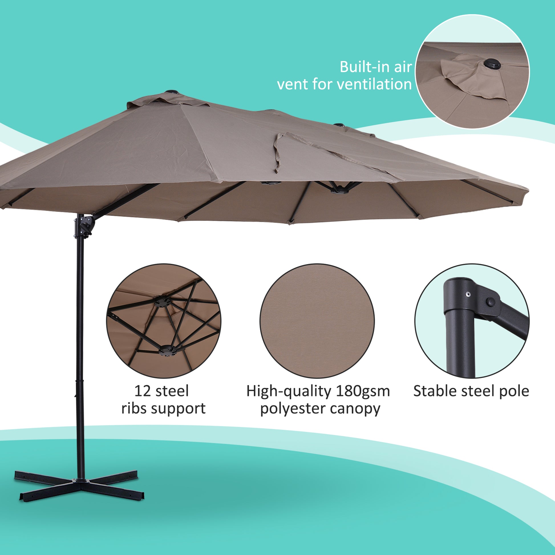 outsunny-double-canopy-offset-parasol-umbrella-garden-shade-with-12-support-ribs-crank-handle-easy-lift-twin-canopy-brown