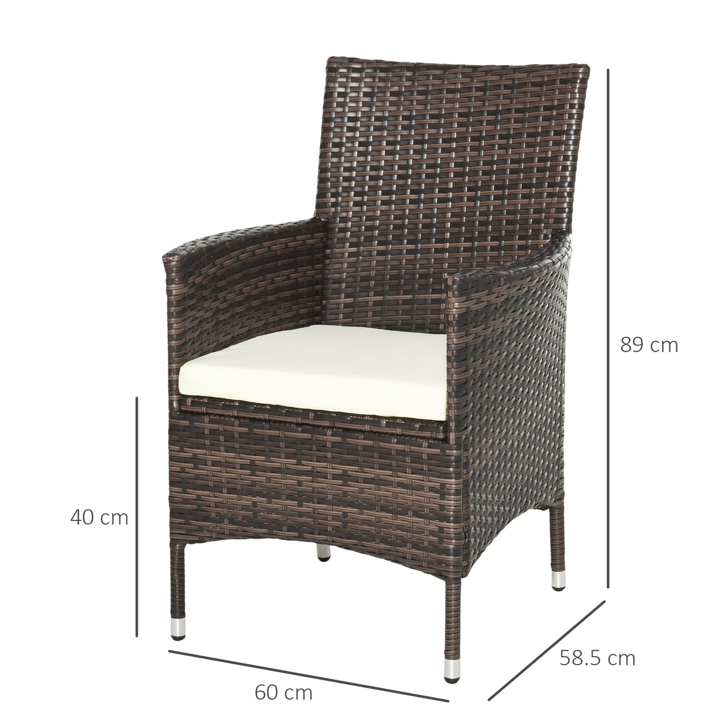 outsunny-2-seater-outdoor-rattan-armchair-dining-chair-garden-patio-furniture-w-armrests-cushions-mixed-brown