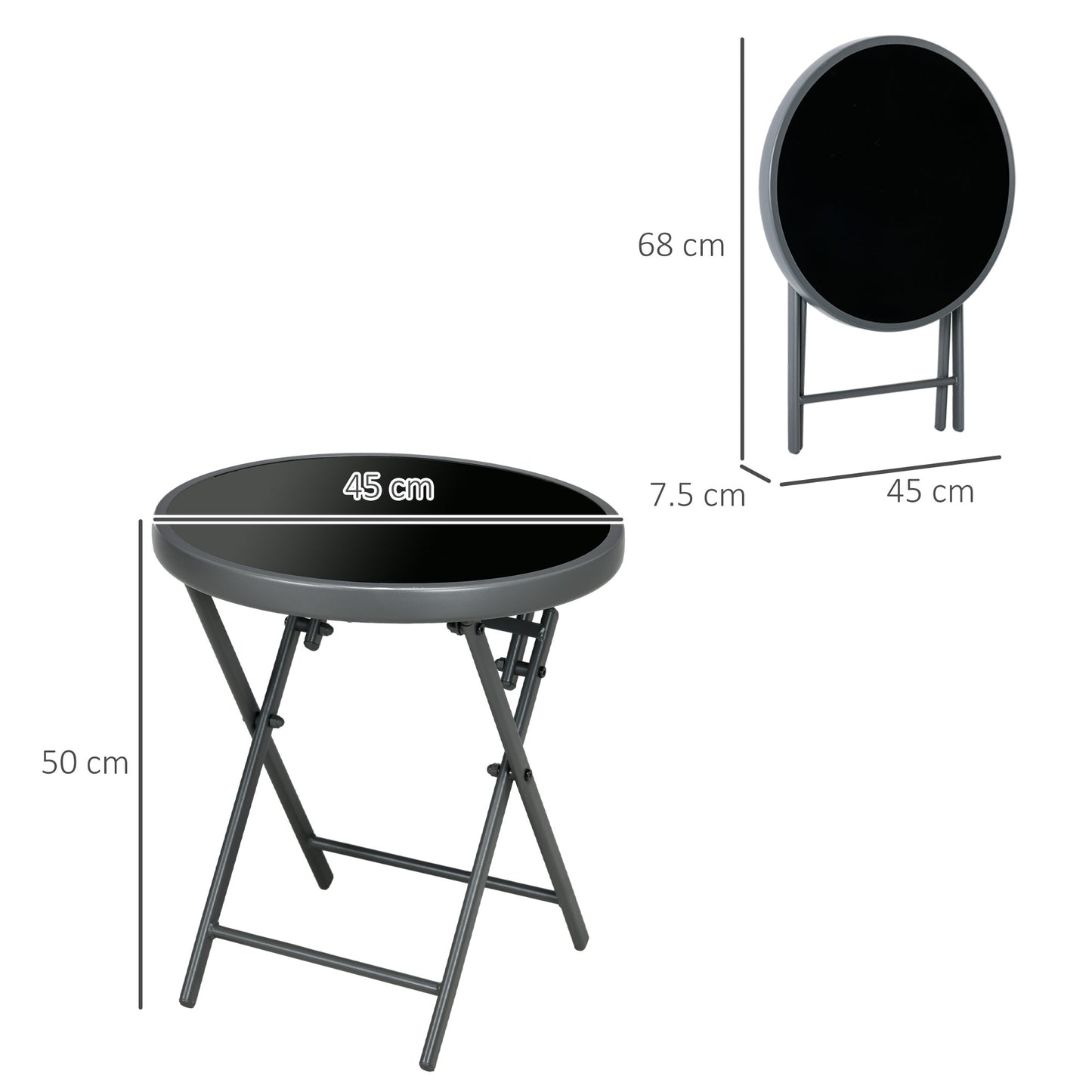 outsunny-45cm-outdoor-side-table-round-folding-patio-table-with-imitation-marble-glass-top-small-coffee-table