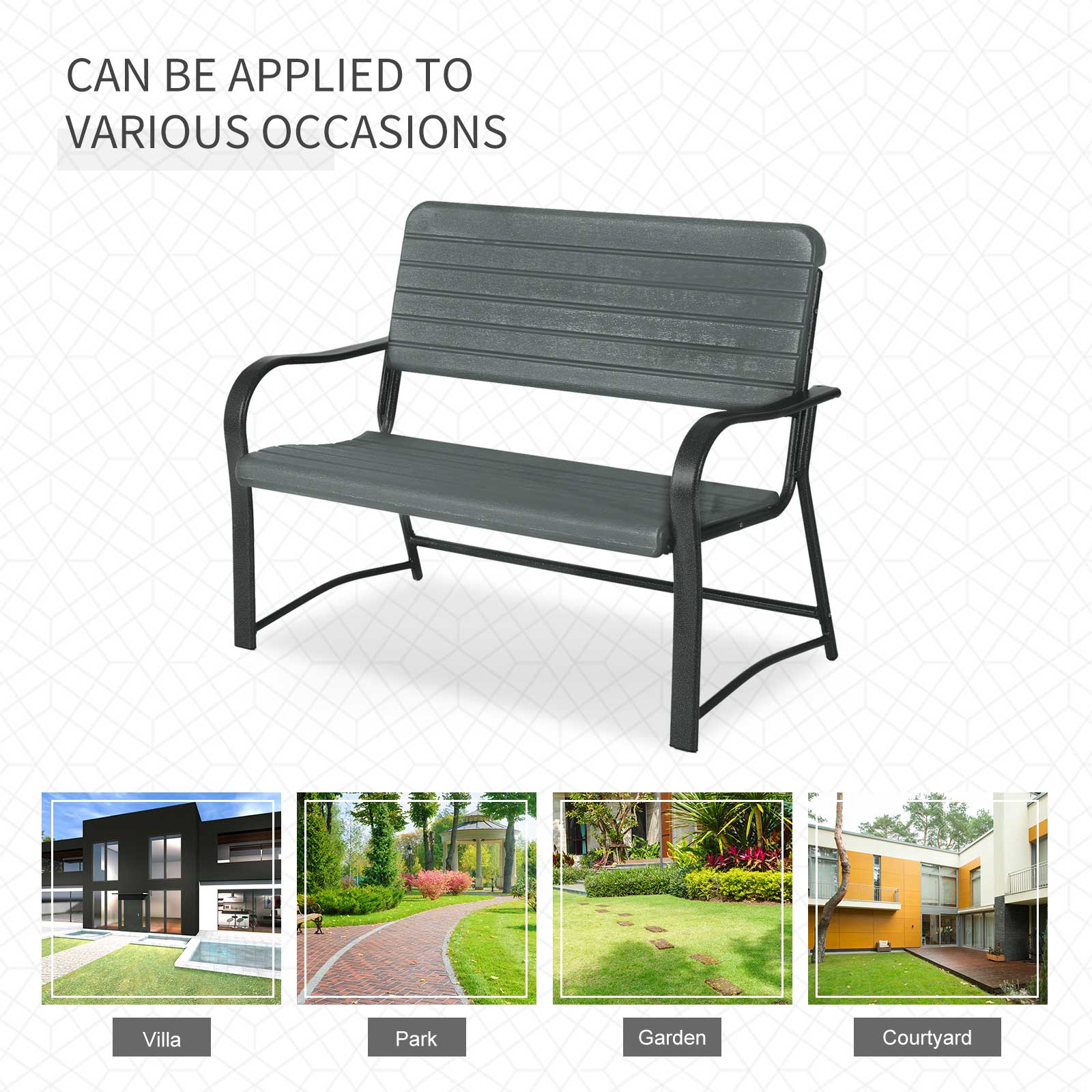outsunny-2-seater-garden-bench-double-chair-outdoor-love-chair-patio-furniture-dark-green