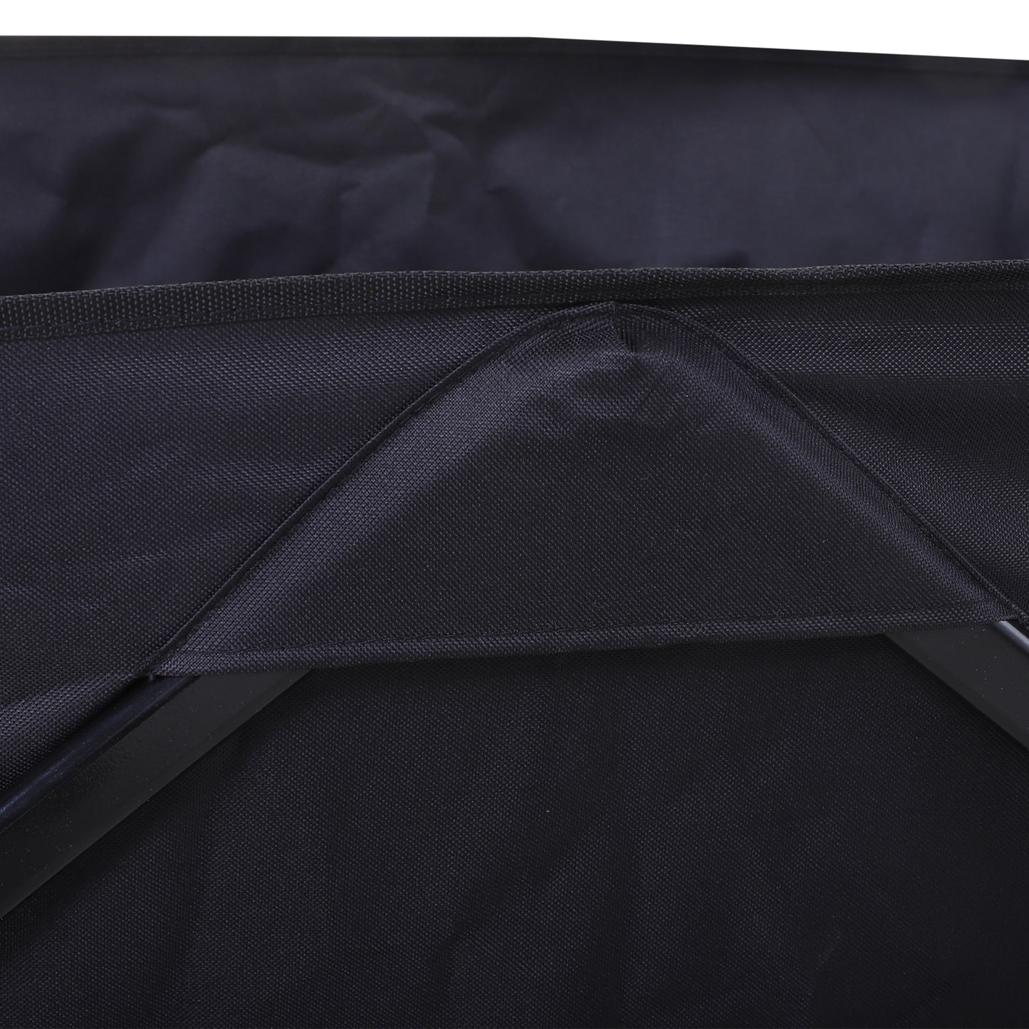 outsunny-outdoor-folding-garden-trolley-on-wheels-capming-cargo-wagon-cart-trailer-w-handle-wheels-for-beach-garden-black