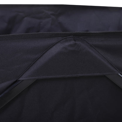 outsunny-outdoor-folding-garden-trolley-on-wheels-capming-cargo-wagon-cart-trailer-w-handle-wheels-for-beach-garden-black