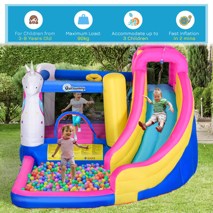 outsunny-5-in-1-bouncy-castle-for-children-with-blower-for-3-8-years-old-kids