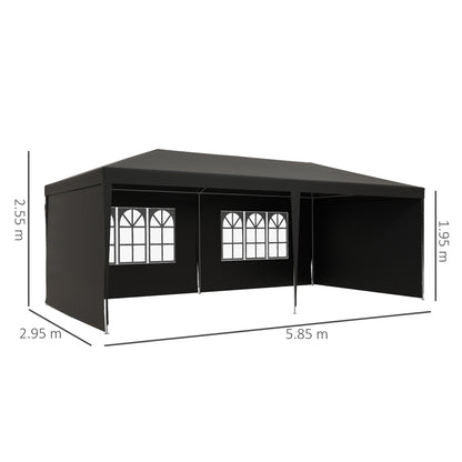 outsunny-6-x-3-m-party-tent-gazebo-marquee-outdoor-patio-canopy-shelter-with-windows-and-side-panels-dark-grey
