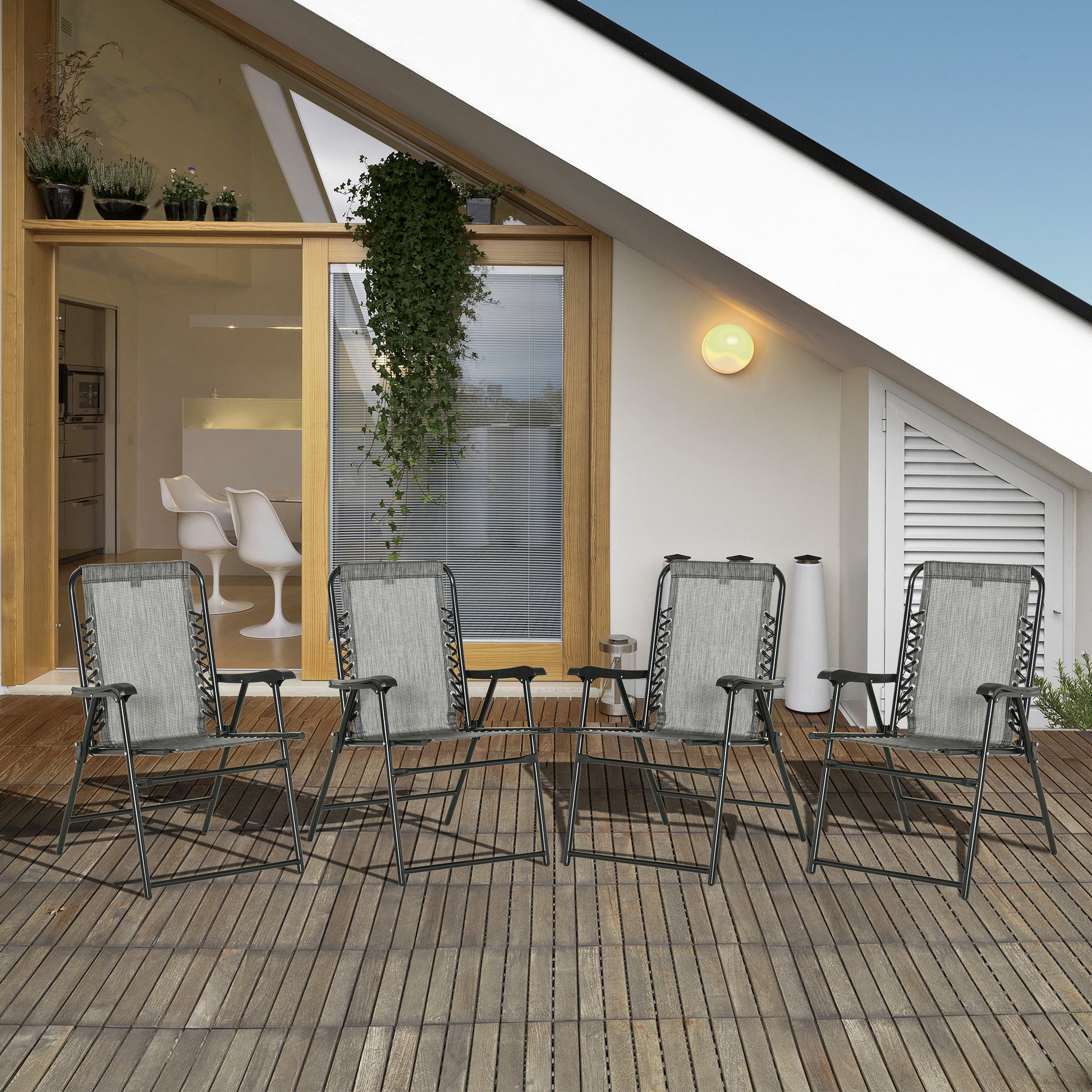 outsunny-pieces-patio-folding-chair-set-outdoor-portable-loungers-for-camping-pool-beach-deck-lawn-chairs-with-armrest-steel-frame-mixed-grey