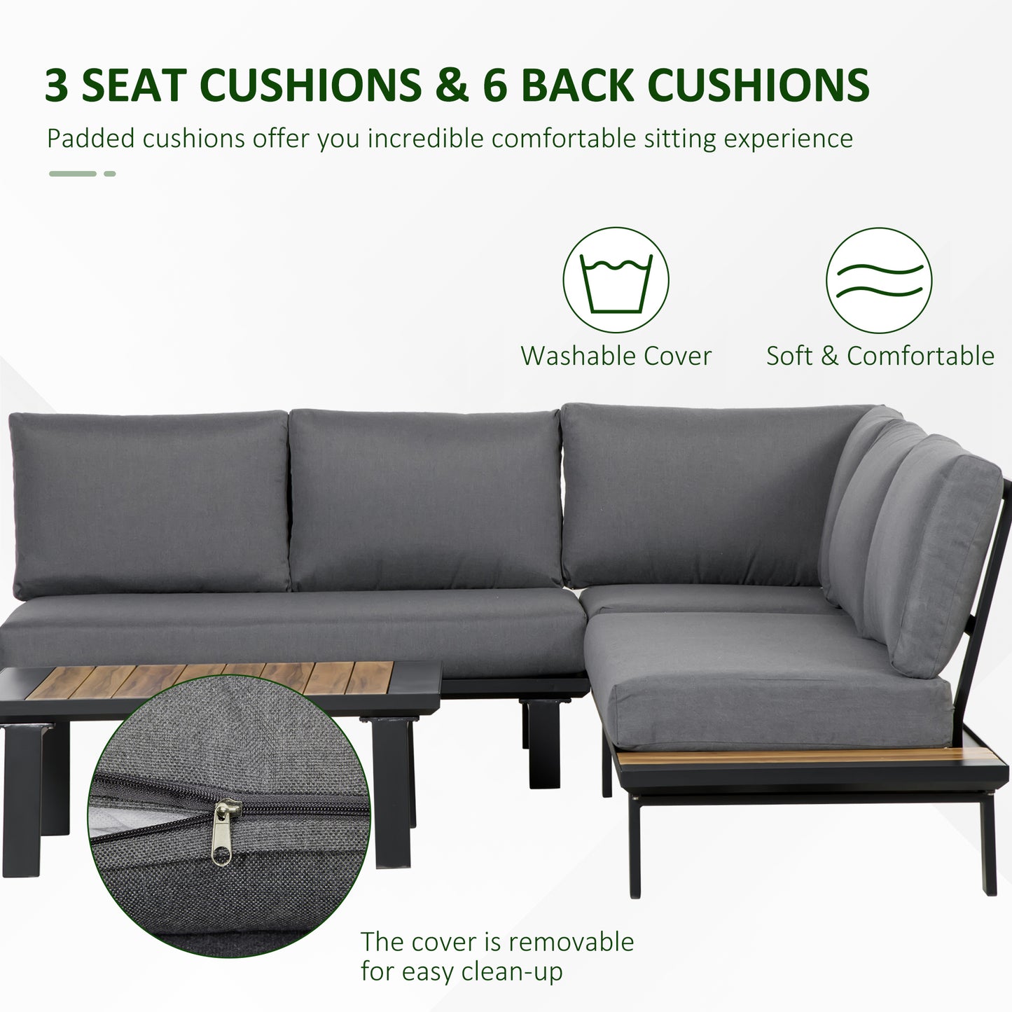 outsunny-4-pieces-aluminium-garden-furniture-set-indoor-outdoor-l-shape-corner-conversation-set-with-coffee-table-cushioned-patio-grey