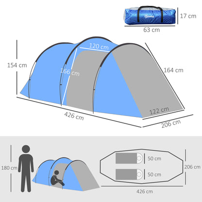 outsunny-2-3-man-tunnel-tents-w-vestibule-camping-tent-porch-air-vents-rainfly-weather-resistant-shelter-fishing-hiking-festival-shelter-home