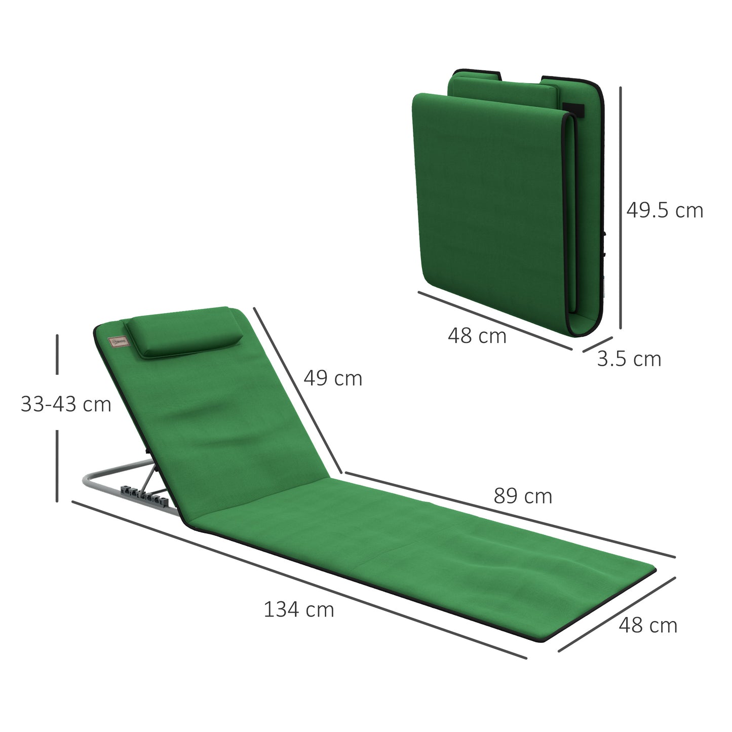 outsunny-metal-frame-pe-fabric-2-pieces-outdoor-beach-reclining-chair-set-w-pillow-green