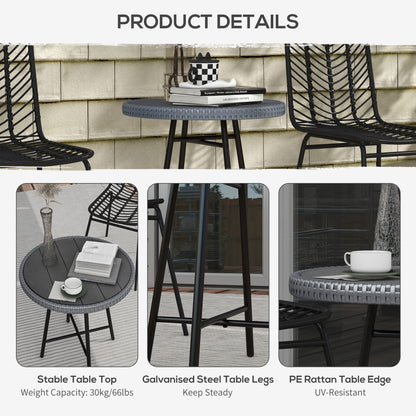 outsunny-pe-rattan-side-table-grey