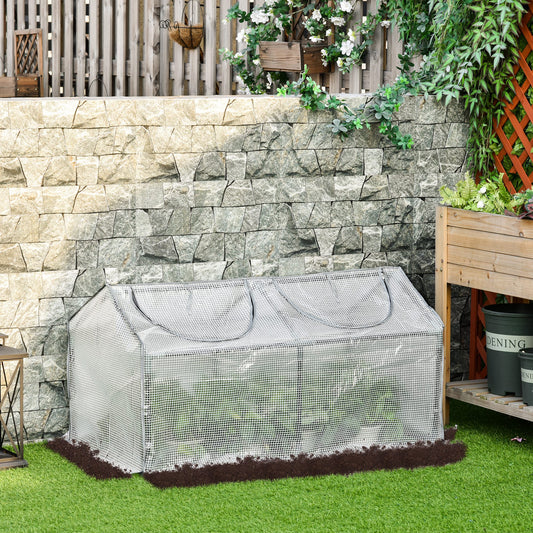 outsunny-mini-greenhouse-portable-flower-planter-tomato-vegetable-house-for-garden-backyard-with-zipper-120-x-60-x-60-cm-white