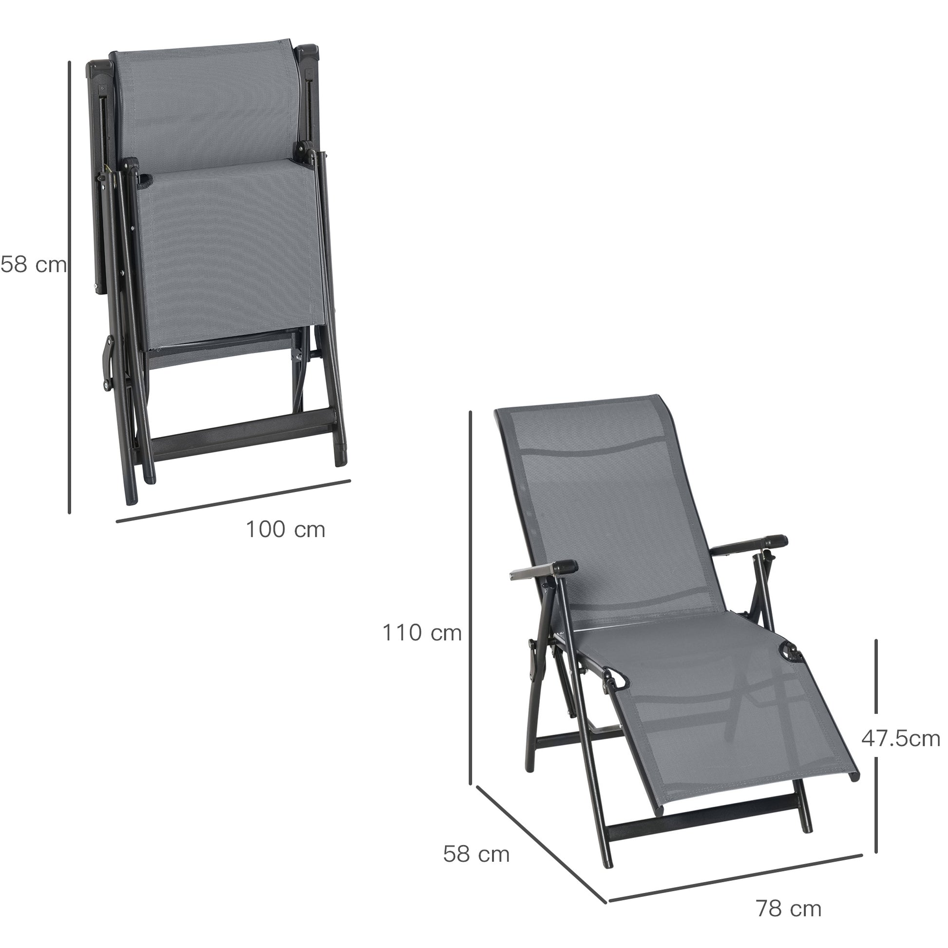 outsunny-set-of-2-outdoor-sun-lounger-adjustable-folding-steel-chaise-reclining-lounge-chairs-with-10-back-and-leg-positions-grey